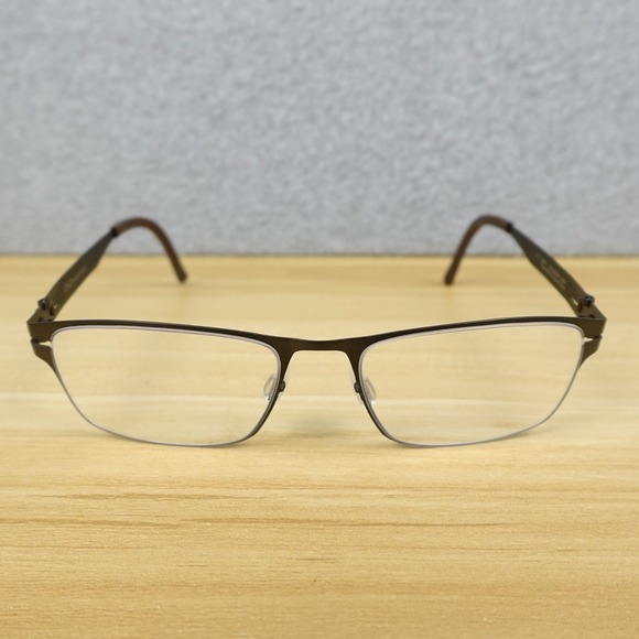 OVVO OPTICS 2880 C447 BROWN GUNMETAL AUTHENTIC FRAMES EYEGLASSES 52-18-140 - Picture 3 of 11